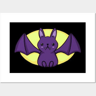 Bat Kawaii Man Posters and Art